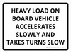 Heavy Load On Board Vehicle Accelerates Slowly Landscape - Wall Sign Heavy Load On Board Vehicle Accelerates Slowly Landscape - Wall Sign