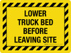Lower Truck Bed Before Leaving Site Landscape - Wall Sign Lower Truck Bed Before Leaving Site Landscape - Wall Sign