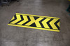 Yellow/Black Chevrons - Crosswalk Floor Sign Yellow/Black Chevrons - Crosswalk Floor Sign