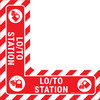 Lock Out Tag Out Station - Floor Sign Corner