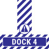 Dock 4 - Floor Sign T's Dock 4 - Floor Sign T's