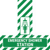 Emergency Shower Station - Floor Sign T's Emergency Shower Station - Floor Sign T's