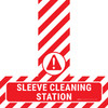 Sleeve Cleaning Station - Floor Sign T's Sleeve Cleaning Station - Floor Sign T's
