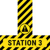 Station 3 - Floor Sign T's Station 3 - Floor Sign T's