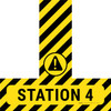 Station 4 - Floor Sign T's Station 4 - Floor Sign T's