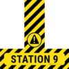 Station 9 - Floor Sign T's Station 9 - Floor Sign T's