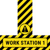 Work Station 1 - Floor Sign T's Work Station 1 - Floor Sign T's
