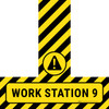 Work Station 9 - Floor Sign T's Work Station 9 - Floor Sign T's