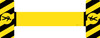 Blank Yellow with Pedestrian Icon/Hazard Lines - Crosswalk Kit Blank Yellow with Pedestrian Icon/Hazard Lines - Crosswalk Kit