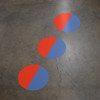 Wayfinding Floor Sign Dots - Two Color Wayfinding Floor Sign Dots - Two Color