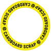 Cardboard Scrap - Circular Floor Sign Ring