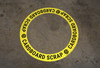 Cardboard Scrap - Circular Floor Sign Ring