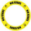 Shred Bin - Circular Floor Sign Ring