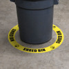 Shred Bin - Circular Floor Sign Ring