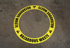 Hazardous Waste - Circular Floor Sign Ring
