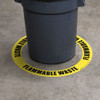 Flammable Waste - Circular Floor Sign Ring Flammable Waste - Circular Floor Sign Ring
