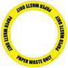 Paper Waste Only - Circular Floor Sign Ring Paper Waste Only - Circular Floor Sign Ring