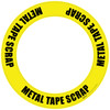Metal Tape Scrap - Circular Floor Sign Ring Metal Tape Scrap - Circular Floor Sign Ring