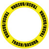 Trash/Basura - Circular Floor Sign Ring Trash/Basura - Circular Floor Sign Ring