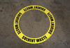Solvent Waste - Circular Floor Sign Ring Solvent Waste - Circular Floor Sign Ring
