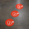 AED Wayfinding Floor Sign Dot AED Wayfinding Floor Sign Dot