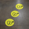 AED Wayfinding Floor Sign Dot AED Wayfinding Floor Sign Dot