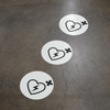 AED Wayfinding Floor Sign Dot AED Wayfinding Floor Sign Dot
