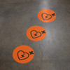 AED Wayfinding Floor Sign Dot AED Wayfinding Floor Sign Dot