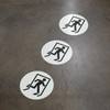 Emergency Exit Wayfinding Floor Sign Dot Emergency Exit Wayfinding Floor Sign Dot