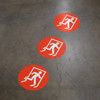 Emergency Exit Wayfinding Floor Sign Dot Emergency Exit Wayfinding Floor Sign Dot