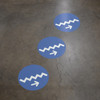 Stairs Arrow Up Wayfinding Floor Sign Dot