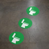 Restrooms Wayfinding Floor Sign Dot Restrooms Wayfinding Floor Sign Dot