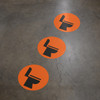 Restrooms Wayfinding Floor Sign Dot Restrooms Wayfinding Floor Sign Dot
