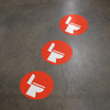 Restrooms Wayfinding Floor Sign Dot Restrooms Wayfinding Floor Sign Dot