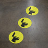 Restrooms Wayfinding Floor Sign Dot Restrooms Wayfinding Floor Sign Dot