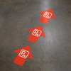 Parking Lot Wayfinding Floor Sign Arrows Parking Lot Wayfinding Floor Sign Arrows