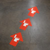 Restrooms Wayfinding Floor Sign Arrows