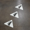 Fire Extinguisher Wayfinding Floor Sign Arrow Heads