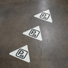 Parking Lot Wayfinding Floor Sign Arrow Heads