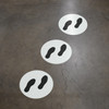 Footprints Wayfinding Floor Sign Dot