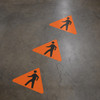 Pedestrian Wayfinding Floor Sign Arrow Heads