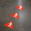 Pedestrian Wayfinding Floor Sign Arrow Heads