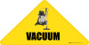 Vacuum with Icon - Triangle Corner Floor Sign