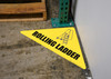 Rolling Ladder with Icon - Triangle Corner Floor Sign