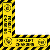 Forklift Charging - Floor Sign Corner Forklift Charging - Floor Sign Corner