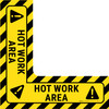 Hot Work Area - Floor Sign Corner Hot Work Area - Floor Sign Corner