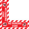 No Parking Zone - Floor Sign Corner No Parking Zone - Floor Sign Corner