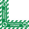 Portable Generator Storage - Floor Sign Corner
