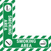 Smoking Area - Floor Sign Corner
