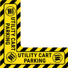 Utility Cart Parking - Floor Sign Corner Utility Cart Parking - Floor Sign Corner